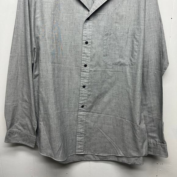 City Streets Mens Vintage Single Needle Tailoring Gray Shirt Size XL Tall Defect - Picture 4 of 11